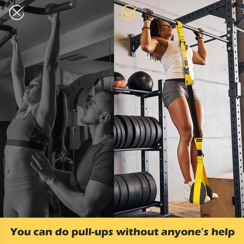 Pull Up Assistance Bands - Adjustable Heavy Duty Resistance Band for Home Fitness, Body Stretching, and Chin Up
