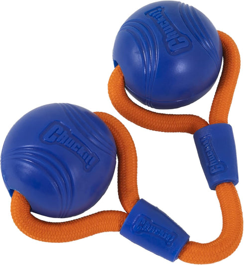 Chuckit! Crunch Ball Dog Toy, Medium, Duo Tug for All Breed Sizes