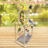 3-Tier Hamiledyi Natural Wood Bird Playground - Large Perch Stand with Exercise Platforms Durable Activity Gym