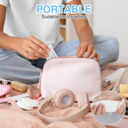 OQXEJPHFN 30 Pcs Travel Disposable Compressed Towel Tablets, Portable Thicker Style Large Cotton Travel Washcloth