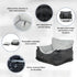 19.7 14.6 15.7 Cozy Trixie Convertible Lite Dog Car Seat x x in Booster with Safety Tether, Seat-Belt Straps & Side
