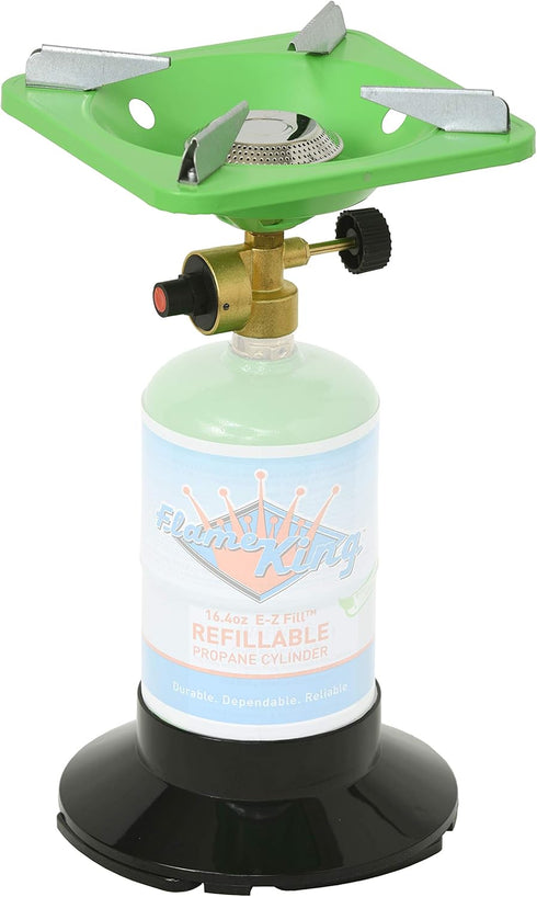 Flame King YSNVT-508 Portable BottleTop Camping Stove, Lightweight Base Stand for Outdoor Cooking