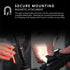 REDSHIFT ARCLIGHT LED Bicycle Light, Dual-Color Front-Rear Bike Light and Mount for Day and Night Riding, 36+hr Battery