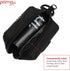 Dog Poop Bag Holder with Leash Attachment, Black - Includes 1 Roll of Poop Bags, Lightweight Fabric Dispenser
