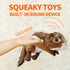 ALL FOR PAWS Dog Squeaky Toys Stuffed Animal Chipmunk Pet Plush Toys Squeak Chew Toy for Dogs Large
