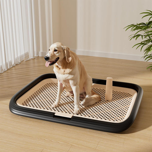 KOLA PANDA 23.6"x17.68" Dog Potty Tray, Indoor Pet Pee Pad Holder,Puppy Training Holder,Bathroom Dog Litter Box, Pet