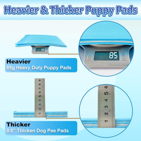 40 Count, 28"x34" Dogcator XL Puppy Pads Thicken Pee Pads for Dogs, Dog Pee Pads Extra Large, Disposable Urine Bed Pads