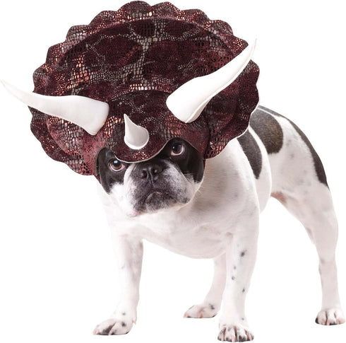 CALIFORNIA COSTUME COLLECTIONS Pet TRICERADOG Dog Costumes, Burgundy, M, Neck 14-16 Girth 20-24