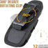LIVANS Tactical Flashlight Pouch Holster - Rotatable Flashlight Holder Belt Clip with 360 Degree Carabiner Reel Clip