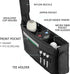 TUYUU Golf Push Cart Accessories, Organizer Storage Bag, Pouch Bag, Drink Holder for Push Cart, Golf Gift for Men