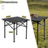Xeuemtey 20x20 Portable Folding Camping Table Small Camping Side Table That Fold Up Aluminum Lightweight with Carrying