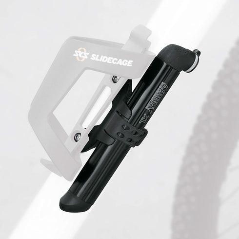 SKS Germany Airboy Mini Pump - Bicycle Pump with Two-Chamber Pump System and Selectable Valve Head, Black