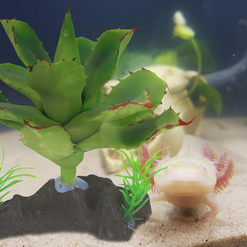 STOBAZA Fake Plants for Reptile Terrarium Spider Box with Artificial Rose Plant Decoration for Scorpion Lizard Habitat