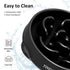 4 Cups Slow Feeder Dog Bowls for Large Breeds, Dog Puzzle Feeder, Black Slow Eating Bowl, 1 Pcs