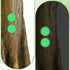 Tweruna 50 PCS Green Reflective Trail Markers, Reflective Tacks for Trail Marking, Green Thumb Tacks for Hunting Hiking
