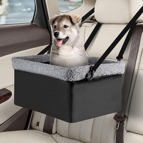 MARSLABO Dog Car Seats for Small Dogs, Upgrade Dog Booster Seat with Metal