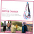 1pc Pet Backpack Reptile Carrier Bag, Portable Hamster Carrier, for Hedgehog and Lizard