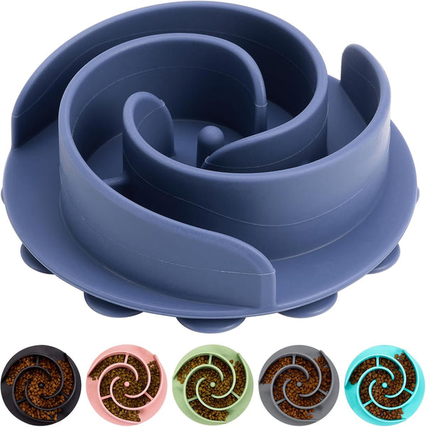 Bestalk Soft Silicone Dog Slow Feeder Insert, Slow Eating Feeder with Suction Cups for Small, Medium, and Large Dogs