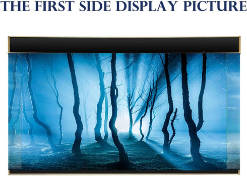 Fish Backgrounds Paper Double Sides 3D Stone & Trees Aquarium Background Picture 19" x 48" Fish Tank Background