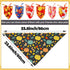 50PCS Hemming Large Dog Bandanas Fall Large XL Dog Breed Bulk Autumn Pattern Kerchief Triangle Bibs Head Scarves Scarfs