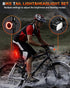 1200 Set ONVIAN Smart Bike Tail Light Alarm and Rechargeable Lumen Bike Headlight for Night Riding, Antitheft Bike Horn