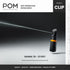 POM Pepper Spray Flip Top Pocket Clip - Maximum Strength OC Spray for Self Defense, 25 Bursts, 10 ft Range
