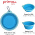 Prima Pet Expandable Collapsible Silicone Food & Water Travel Bowl for Medium & Large Dog, 5 Cups