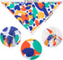 9 Pack Dog Bandanas, Washable Polyester Dog Bandana Bulk for Boy Girl, Stripe Pattern Pet Scarves