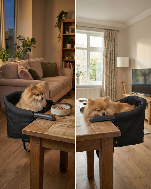 Generic 16.5 14 10.5in KjsEphitelian Dog high Chairfor Table and Desk Portable Seat Desk pet Chair for Small Dogs