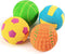 SCHITEC Squeaky Dog Balls, 4 Pack Interactive Latex Rubber Fetch Play Balls for Small Dogs and Puppies