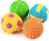 SCHITEC Squeaky Dog Balls, 4 Pack Interactive Latex Rubber Fetch Play Balls for Small Dogs and Puppies
