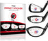 Golf Impact Tape - High-Resolution Strike Stickers for Iron, Wood & Fairway Clubs, Non-Residue Swing Training Aid
