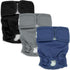 WELOMELO Washable Female Dog Diapers 3 Pack Premium Reusable Diapers for Dog in