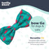 Huxley & Kent Pet Bow Tie for Dogs & Cats - Adjustable Collar Accessory for Holidays & Celebrations, Flamingo, Small