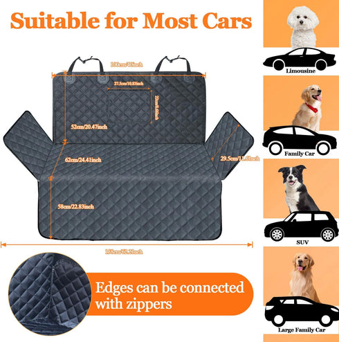 70"x40" SUV Cargo Liner for Dog Car Seat Cover for Pets Waterproof Cargo Cover Dog Seat Mat for SUVs Sedans Vans