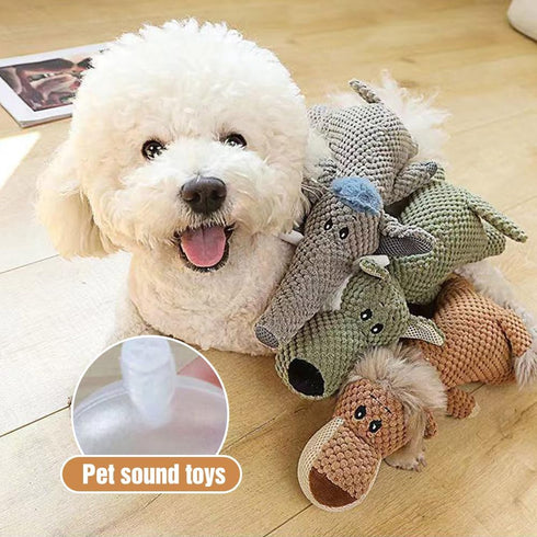 ROWPOZ 2026 Dog Plush Toys for Aggressive Chewers, New Indestructible Dog Squeaky Toys Dogs Puppy Chew Toys, Durable