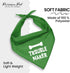Parisian Pet Unisex Dog Bandanas Funny with Printed 'Trouble Maker' Word - Tie-On Adjustable Polyester Dog Scarf for Large Dogs - Washable Triangle Dog Bib - Green Handkerchief for Pets - L