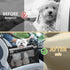 PetsHome Foldable Dog Car Seat, Waterproof Oxford Travel Bag for Small to Medium Dogs, Pattern Black