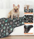 1 Pack 6 Blankets Dog Cat Soft Fluffy Fleece Pet Blanket, Warm Cute Print Design, Large 41"x31"