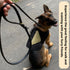 Leather Dog Leash, Heavy Duty Genuine Braided Training Leash, Soft Comfortable for Large Medium Small Dogs, Brown