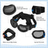 Small Dog Helmet Goggles Motorcycle Helmet UV Protection Doggy Sunglasses Pet Dog Glasses Safety Hat with Adjustable Belt Windproof Snowproof Eye Head Protection for Puppy Riding, S Size