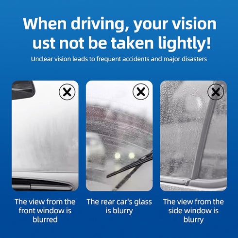 Generic 2 Pack Car Windshield Water Repellent & Anti-Fog Treatment, Quick & Easy Defogging Interior/Exterior Glass