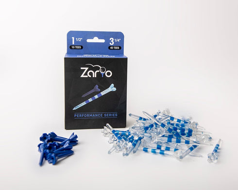 Zario Golf Tees 3 1/4 inch with 1 1/2 inch Combo, Near Unbreakable Plastic Golf Tees - 50 Count