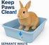 (15x12x4, Oncpcare Deep Guinea Pig Litter Box with Metal Grid, Plastic Bunny Litter Pan Potty Trainer Tray for Small