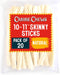 Canine Chews 10-11" Retriever Stick Rolls Rawhide for Dogs, 20 Pack of Skinny Sticks for Small Aggressive Chewers