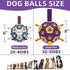 QDAN Dog Ropes Toys Soccer Ball with Straps - Interactive Tug of War Toy, Durable Water Toy for Medium & Large Dogs,