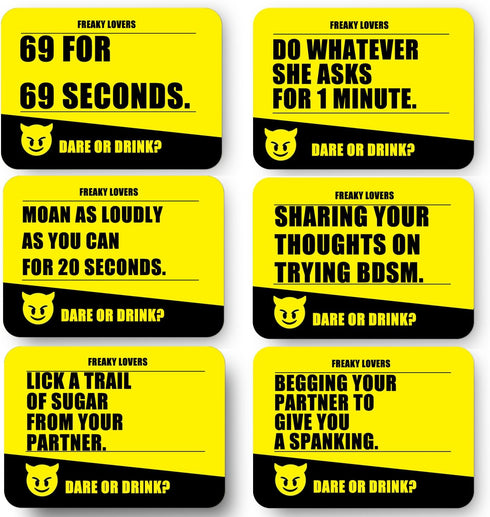Couple Drinking Game for Date Night to Test Your Freak, Fun Couple Game for Romantic Anniversary & Valentines Birthdays