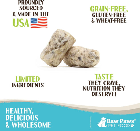 Raw Paws Freeze-Dried Green Beef Tripe for Dogs & Cats, 8-oz - Grain & Wheat Free - Made in USA
