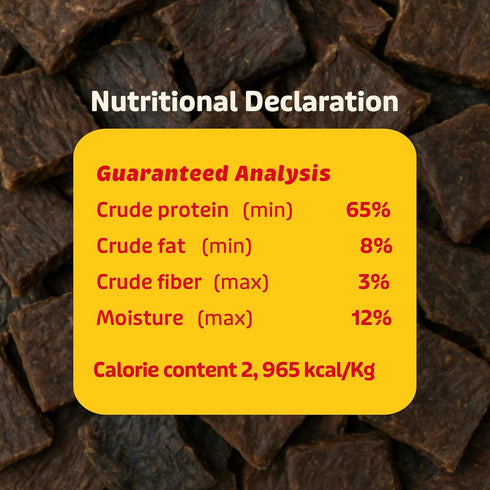 Lovie 16 oz Beef Lung Dog Treats - Dehydrated Air Dried Soft Bites, Single Ingredient, Protein Rich