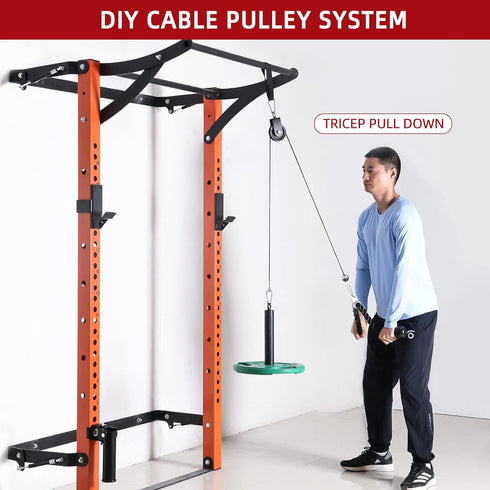 Tricep Rope 27 & 36 Inches - 2 Colors Fitness Attachment Cable Machine Pulldown Heavy Duty Coated Nylon Rope